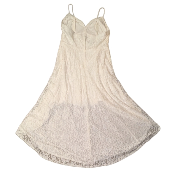 NWT David's Bridal DB Studio Hi-Low Allover Lace Wedding Dress, Plus Size 18W - Picture 10 of 14